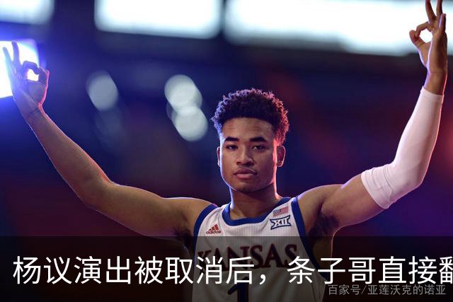 杨议演出被取消后，条子哥直接翻脸开怼